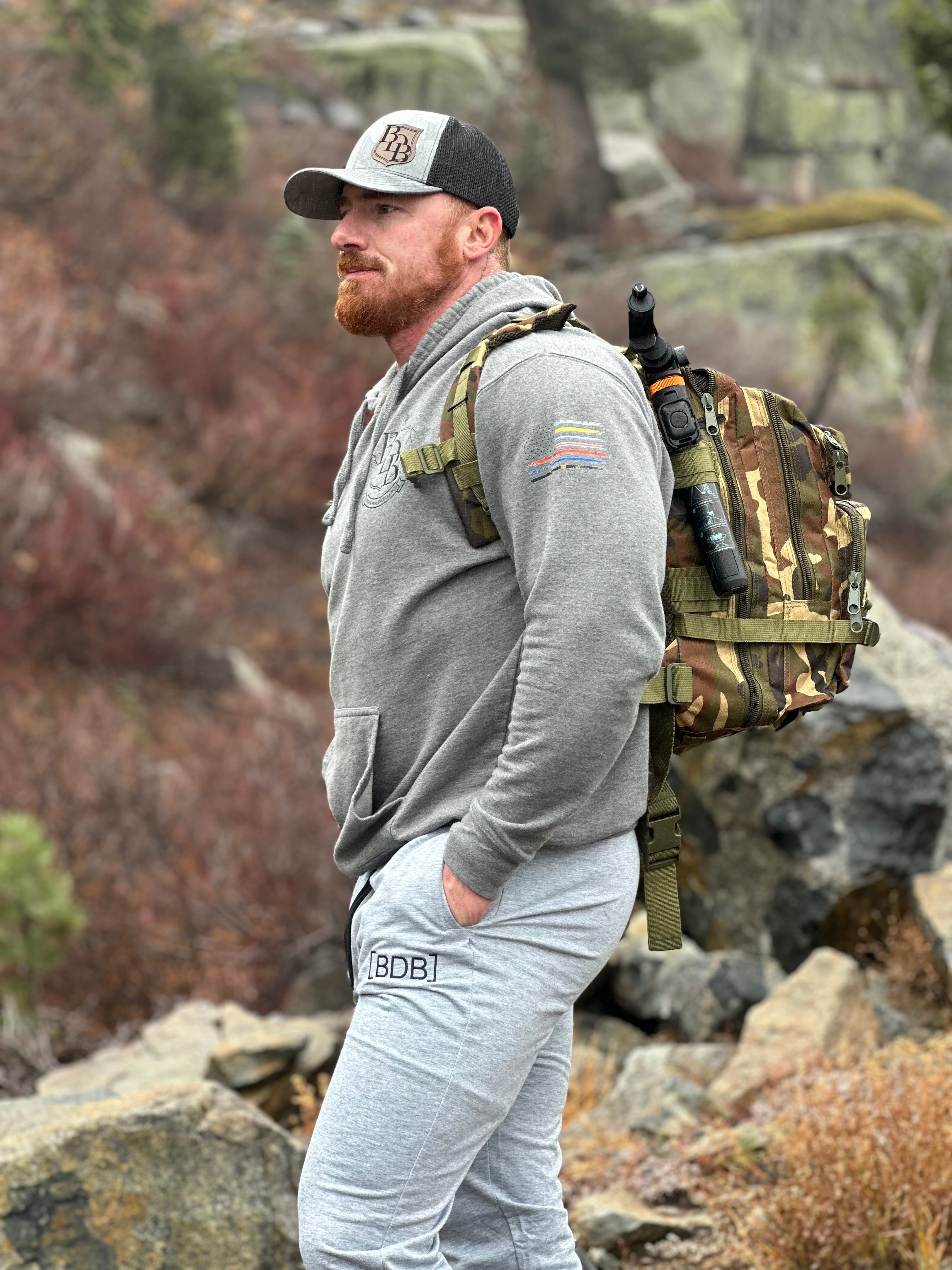 BDB patched snap back hat