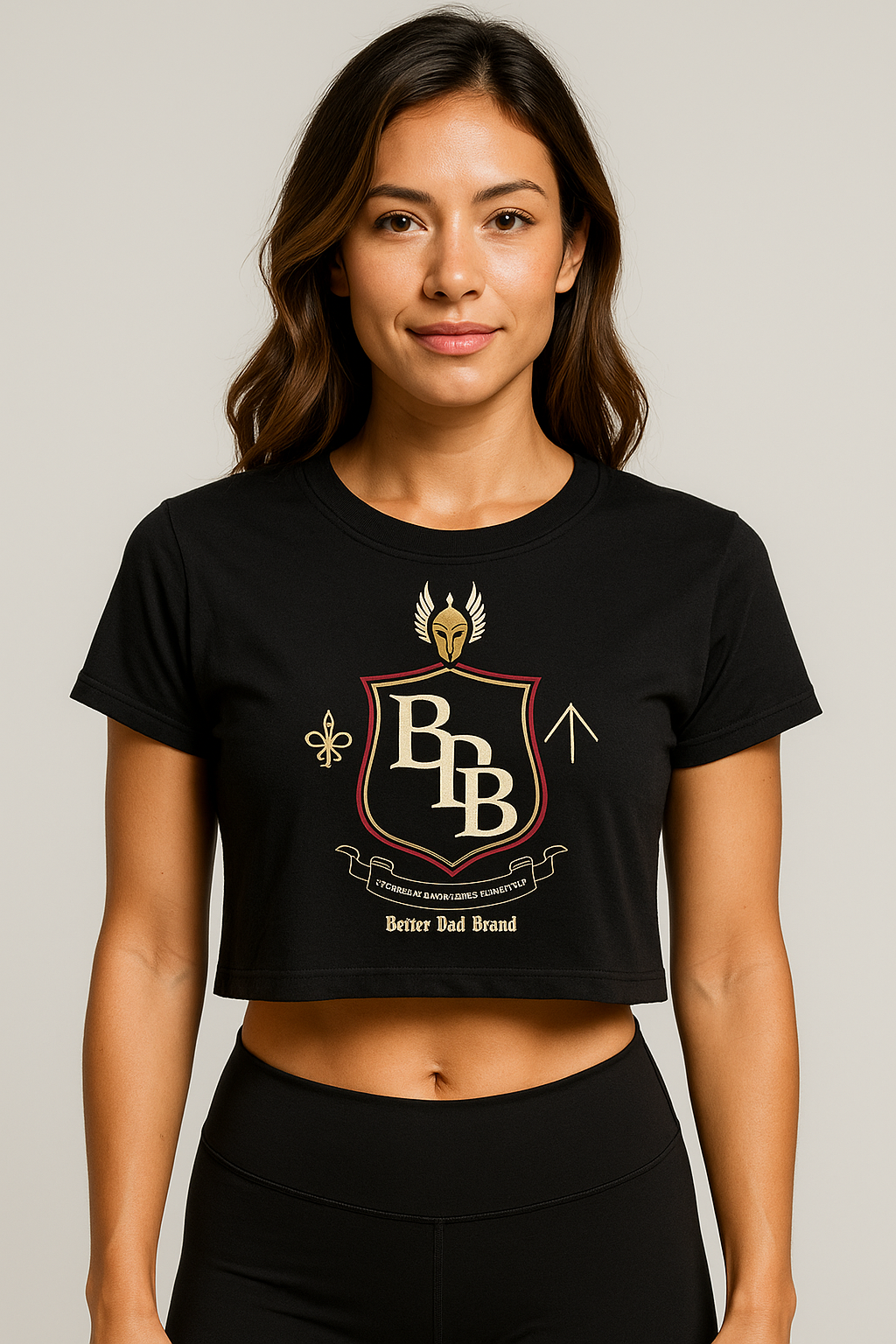 BDB "DO WORK" muscle mommy crop top